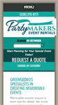 Mobile Screenshot of partymakersgreensboro.com